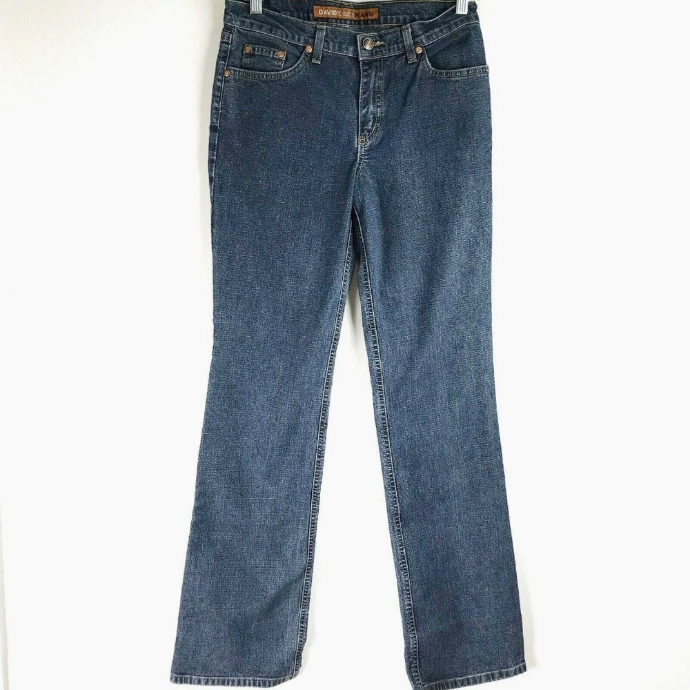 David Kahn Straight Leg Dark Jeans Size 6 Stretch